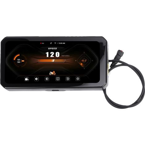 Caméra de Tableau de Bord pour Moto, Caméra Avant et Arrière 2K, Enregistreur de Conduite de Moto avec Grand Angle de 150 Degrés, IP67, WiFi 5,8 GHz, de la Pression des Pneus, Idéale pour Les (1/4)