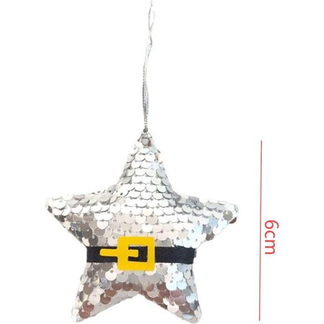 Étoile De Noël - Suspension Décorative Pour Arbre À Noël - Décoration Intérieure Et Extérieure - Lot De 1 (1/3)