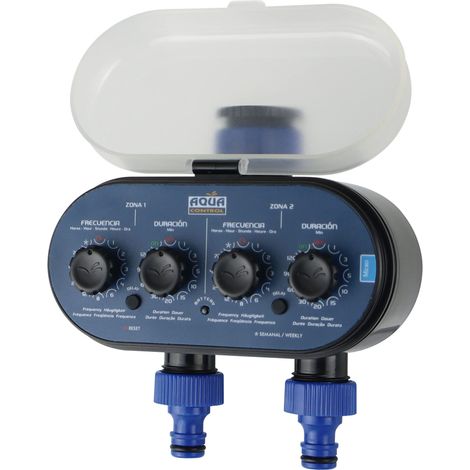 Aqua Control C4011 - Programmatore d'Irrigazione per Giardino - per Tutti i Tipi di Rubinetti - con 2 Uscite Indipendenti (1/4)