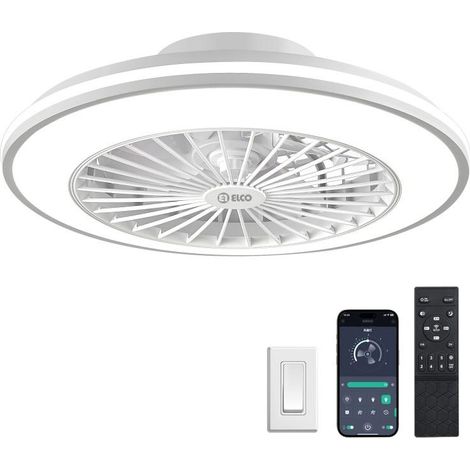 Deckenventilator elco LED weiß 40W 49 cm