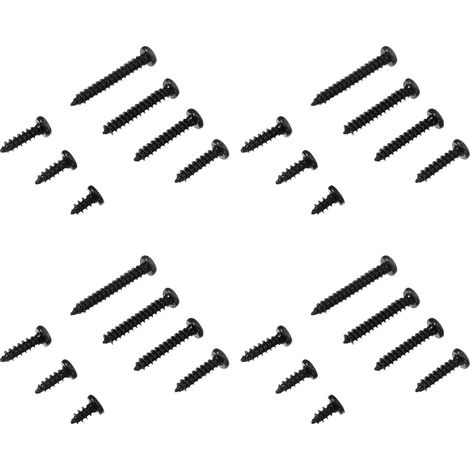 Vis autotaraudeuses à tête plate noire GARVALON M3 500 (1/5)
