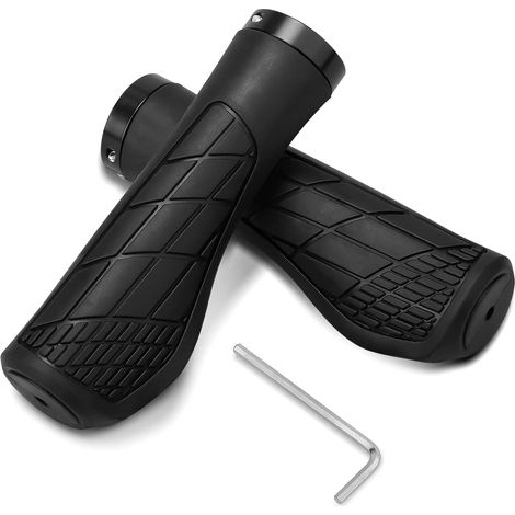 par de puños para bicicleta, puños ergonómicos para MTB con destornillador hexagonal, puños de 22 mm de diámetro para bicicletas de montaña, bicicletas urbanas, bicicletas de trekking, bicicletas de c (1/5)