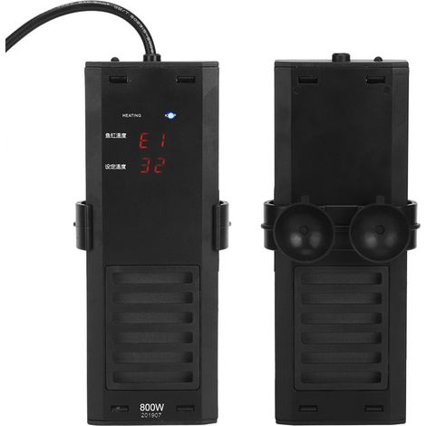 Résistance chauffante PTC antidéflagrante pour aquarium avec affichage LED (800 W) (1/5)