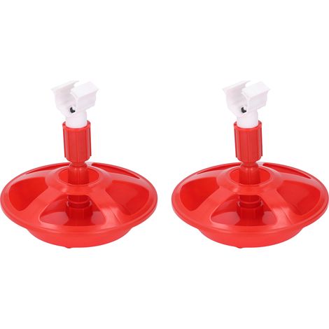 Abreuvoir automatique pour volaille - Lot de 2 - PP renforcé - Raccord G3/4 - Pour poules canards oies - Résistant anti-fuite (1/4)