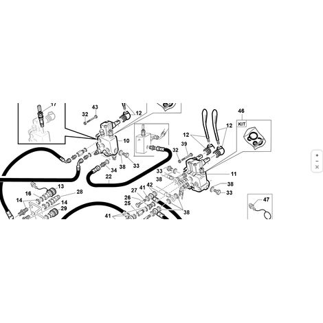 ORIGINAL KUBOTA GIANNI FERRARI 91001000010 Zapfwellensteuerung Verteiler