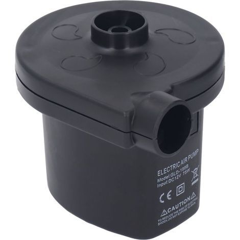 Pompe à air 12V portable 75W silencieuse avec 3 embouts pour pneus et accessoires (1/5)