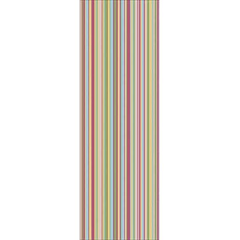 Sticker Déco Réfrigérateur Multicolore 59,5x180cm Rayures Irrégulières - Décorez Votre Réfrigérateur