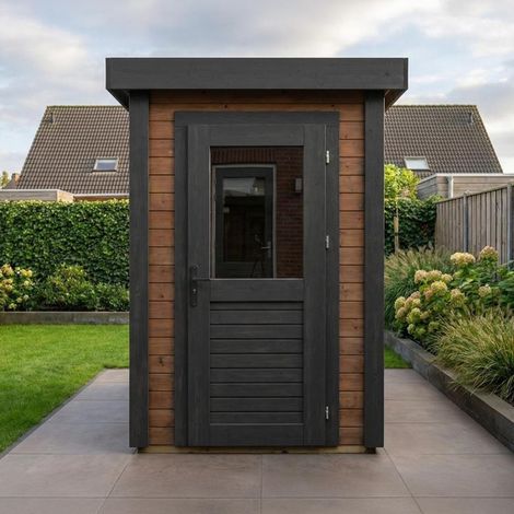Casetta da giardino in legno Mira 1.59x2.59 m - 4.12 m2 - 28 mm - impregnata - 000012 (1/4)