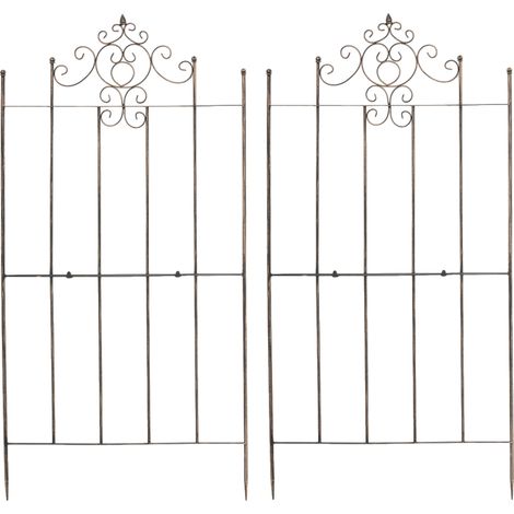 Set di 2 tralicci Paula 170 x 86 cm bronzo (1/5)