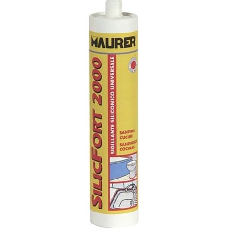 SILICONE ACETICO SILICFORT 2000 MAURER 280ML TRASPARENTE (1/3)