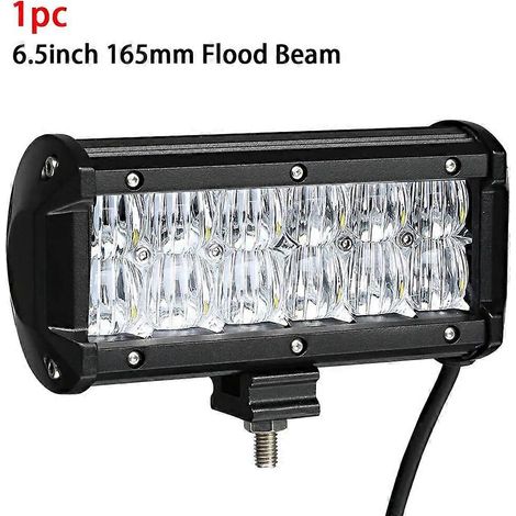 Barre LED HELLO EOVO 5D 4 / 6,5 / 9,5 / 12 / 17 pouces pour véhicules tout-terrain, bateaux, voitures, tracteurs, camions, 4x4, SUV, quads. Projecteur LED de travail inclus (1 pièce, faisceau large 6, (1/5)