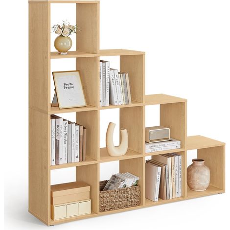 Bibliothèque à 10 Compartiments, Étagère avec Casiers Ouverts (1/5)
