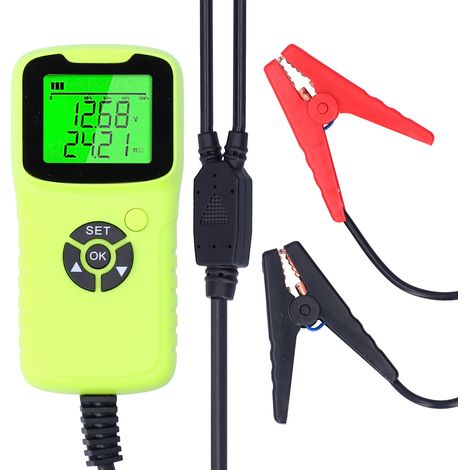 Testeur de Batterie Voiture Numérique A300 - Analyseur LCD pour Diagnostic Auto Outil Vert (1/5)