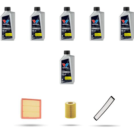 Kit tagliando 3 FILTRI e 6L OLIO compatibile con Bmw x3 (E83) 2.5i 141kw dal 2004 al 2006 (1/5)