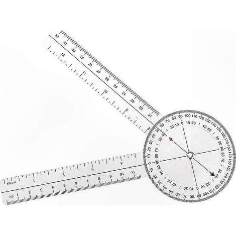 Tragbares 13-Zoll-Goniometer für medizinische Zwecke, kalibriertes Gelenklineal für Orthopädie, Wirbelsäulen- und digitale Winkelmessung, Präzisionswinkelmesser für den klinischen Einsatz. (1/5)