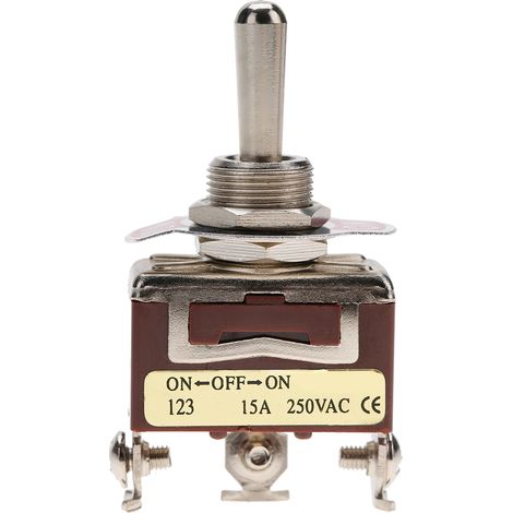 On OFF on Momentary Toggle Switch SPDT 3 pin 12mm 15A 250VAC