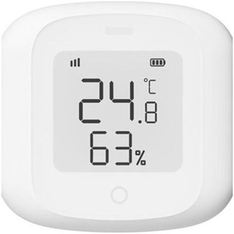 Sensor inteligente de temperatura y humedad Tuya, sensor inalámbrico WiFi, detector Smart Link, sensor remoto (1/5)