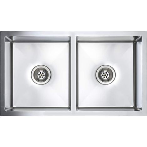 Maison Exclusive - Évier de cuisine fait à la main Acier inoxydable