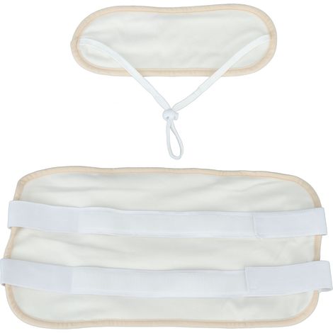 Leichte und organische Rizinusöl-Wickelpackung, verstellbar, ideal zum Schlafen, Lesen und Yoga-Üben. (1/5)