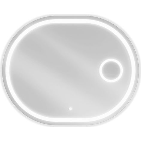 Mexen Umba espejo de baño iluminado con espejo cosmético 80 x 60 cm, LED 6000K, anti-vaho - 9822-080-060-611-00 (1/5)