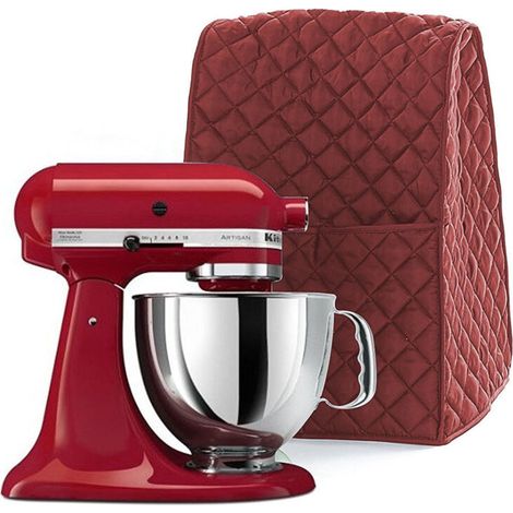 Housse anti-poussière pour mélangeur sur socle avec poches, s'adapte à la plupart des mélangeurs, gadgets, garde propre et sûr, accessoire de couverture électrique pour mélangeur-rouge (1/5)