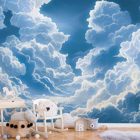 Papier peint artgeist ciel bleu 350 cm x 245 cm auto-adhésif