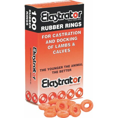 Anneau de gomme Elastrator, boîte de 100 (1/3)