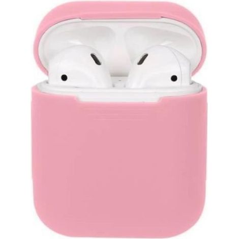 Housse de protection en silicone pour casque de protection sans fil Apple AirPods(Rose) (1/4)