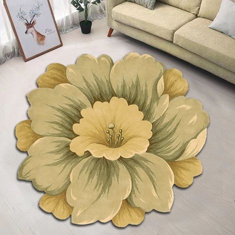 Tapis Rond - Tapis De Sol Non Glissant En Velours Cristal - Pour Salle De Bain Cuisine Salon Chambre 40 x 40 cm (1/5)