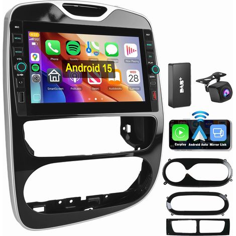 Pour Renault Clio 4 2012-2019 Android 15 Autoradio Carplay GPS USB WIFI Type-C 4+64G DAB CAM