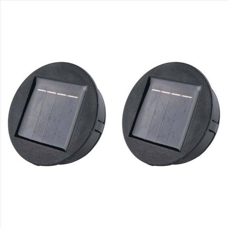 Lot de 2 batteries rondes Li-Ion pour éclairage LED solaire Smart Garden avec chargeur Crezuo (1/4)