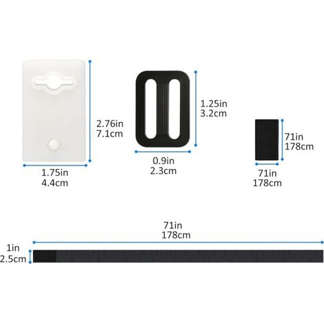 Sangles de Maintien,Accessoires Enrouleur de Couverture Solaire Jeu de Roues de Parasol Sangles de Serrage de Couverture de Piscine, pour couvertures de bâches de Piscine (1/3)