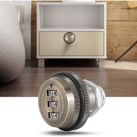 Serrure à combinaison 3 chiffres pour boîte aux lettres, cadenas en alliage de zinc 20mm (1/5)