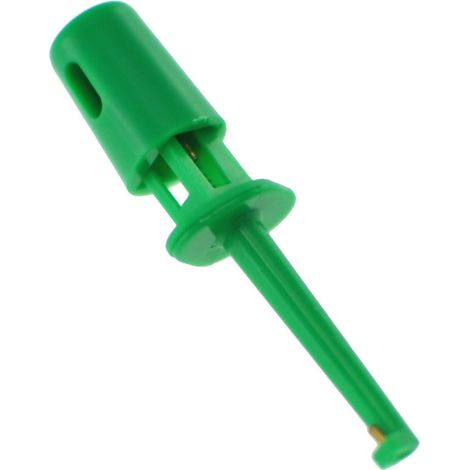 Clips de conexión de cable para sonda de prueba con ganchos simples 4CM VERDE