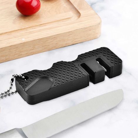 Aiguisoir Pour Couteau - Acier Inoxydable - Pour Chasse Camping Extérieur - 5 Fonctions - Compact Portable - 1 Pièce