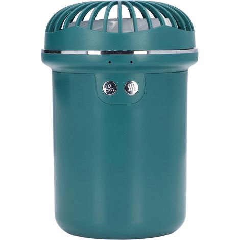 Humidificateur de bureau 2 en 1 avec ventilateur 5 V 5 W, chargement USB, débit de brume de 35 ml et ventilateur multifonctionnel de 280 ml pour bureau. (1/5)