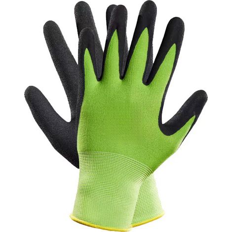 Gants de jardinage en 5 pièces, fabriqués en nylon 15 aiguilles, givrés, antidérapants, résistants à la perforation, aux coupures et à l'usure. (1/5)