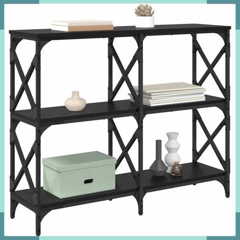 Table console - 882783 - Chêne noir - Bois d'ingénierie - 100 x 28 x 80,5 cm (1/5)
