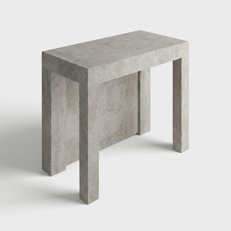 Console extensible design gain de place 14 personnes 300 cm Madrid - Gris clair