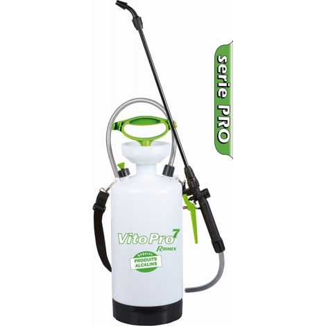 Ribimex – Pulvérisateur spécial produits alcalins 6.4L – Buse réglable – Tuyau 1,20m – Lance fibre de verre – PRP070PEPDM