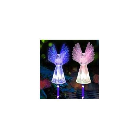 lampes solaires LED multicolores en forme d'ange pour jardin extérieur-Crezuo (1/5)