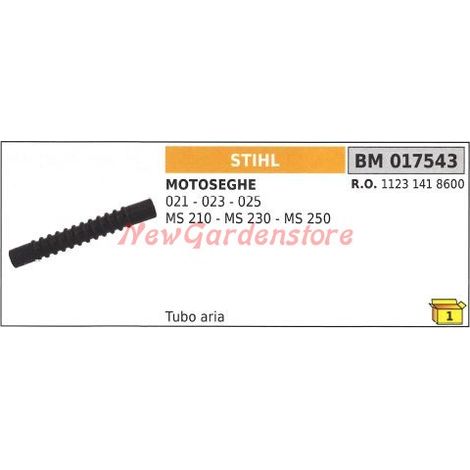 Manguera de aceite STIHL para motosierra 021 023 025 MS 210 230 250 017543