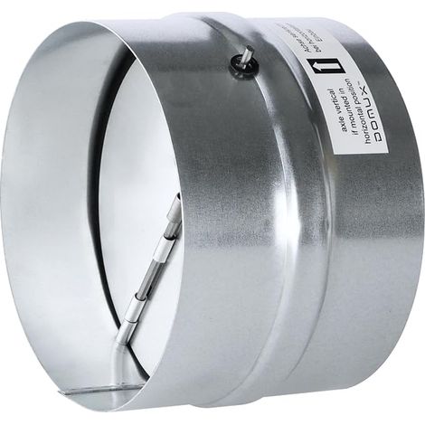 DN125 Non-Return Valve 125 mm – Automatic Silent Fitting – Galvanised Steel – Rubber Seal – Kitchen Hood, Extractor, Tumble Dryer, VMC (1/5)