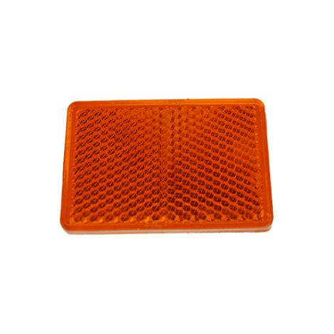 Catarifrangente adesivo arancione 57x39mm (1/2)