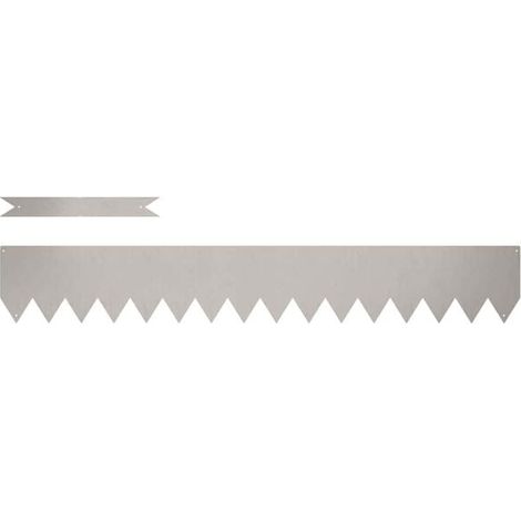 Bandes de bordure de pelouse, 10 pièces, couleur rouille, 100 x 0,05 x 15 cm (1/5)