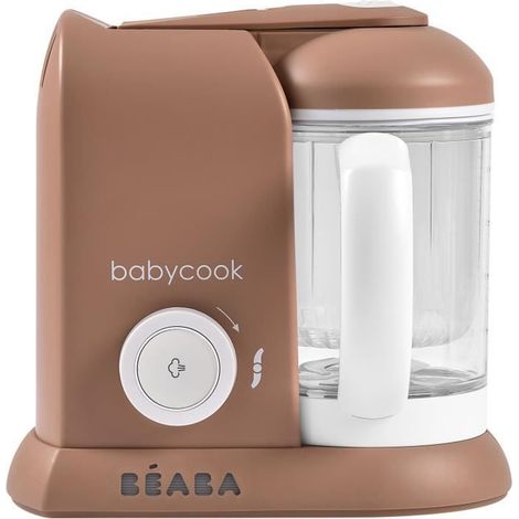 BÉABA - Babycook Solo - 4-in-1 Baby Food Processor Mixer-Cooker - Steamer - Praline