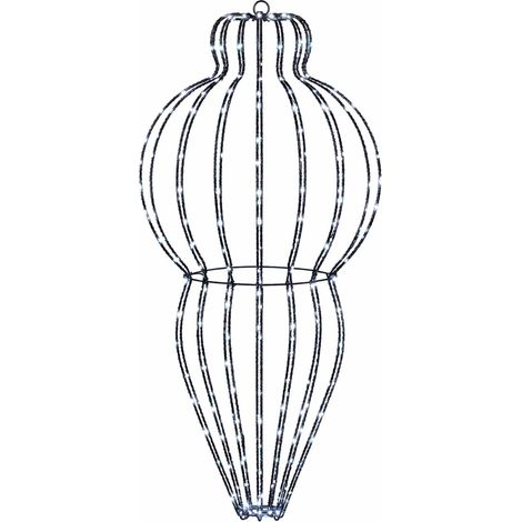 vidaXL Luce a punta di Natale 320 LED Bianco freddo Diam. 40 x 75 cm (1/5)