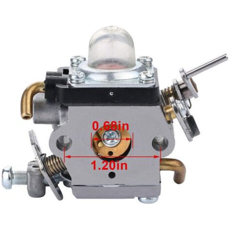 NALOOKAMIC  Carburateur avec joint Tuyau d'essence Bougie d'allumage pour Husqvarna 122C 122LDX 122LK Coupe-bordure McCulloch T22LS T22LSC Remplace 581734301 574386701