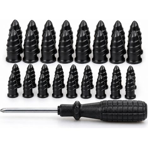 Chevilles de Réparation Pneu 30 pour Moto avec Tournevis (1/5)