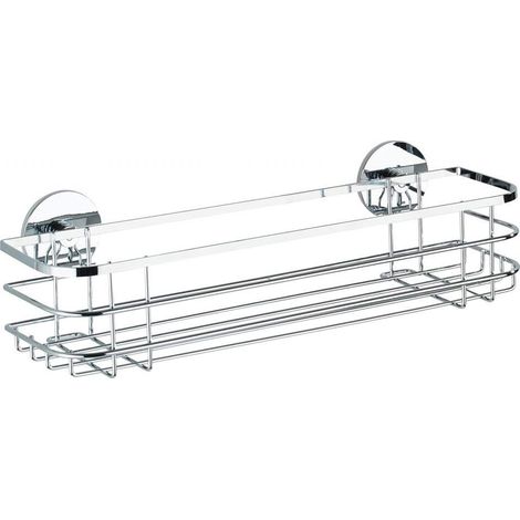 Wenko Estantería Maxi cromada para baño 38 cm